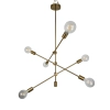 Ailia Imports Hadley 6 Light brass Pendant light