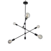 Ailia Imports Hadley 6 Light Black Pendant