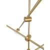 Ailia Imports Hadley 6 Light brass Pendant light - closeup