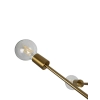 Ailia Imports Hadley 6 Light brass Pendant light - closeup 2