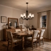Ailia Imports Hillwood 8 Light Black Pendant  - lifestyle