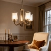 Ailia Imports Hillwood 5 Light Antique Brass Pendant  - lifestyle
