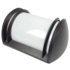 Ailia Imports Hilston Black Exterior Wall Light Angled Side View
