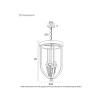 Telbix Lighting Hosley Pendant Light Dimensions