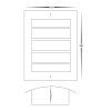 HV36042 Mask Wall light - Havit - size