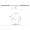 Havit Nella 12watt Surface mounted LED Downlight HV5803 -Back plate dimensions
