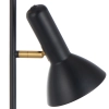 Hyvik 2 Light Floorlamp - Satin Black  2xES - closeup