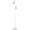 Hyvik 2 Light Floorlamp - White  2xES