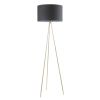 Jambes Antique Brass floor lamp with Black shade