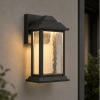 Jovaro 24cm Small Wall Light  Black - IP43 - lifestyle