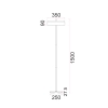 CLA Lighting Kello Floor Lamp  - Dimensions
