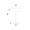 Cla Lighting Kello Table Lamps - Dimensions
