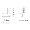 L Corner Dimensions
