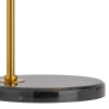 Telbix Lark Floor Lamp - Aged Gold - Matt Opal glass - Base