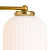 Telbix Lark  Table Lamp - Aged gold / Opal Matt = Glass close up