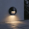 HV3227T-BLK Lisca Black 240v LED Round Wall Light - lifestyle