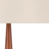 Telbix Lighting Lovisa Walnut Floor Lamp Close up