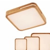 Telbix Lyric Teak Timber Square Oyster light - Group