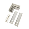 Magnetic Track L Corner Joiner - White - full kit