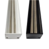 Magnetic Track - 2m Length of Track - Black - white group  - top close up 