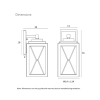 Telbix Lighting Mallory Small Exterior Light Dimensions