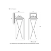 Telbix Lighting Mallory Large Exterior Light Dimensions