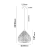 CLA Marrakesh 2 Black Pendant light - size