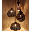 CLA Marrakesh 3 Black Dome Pendant Light - group