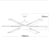 Martec Albatross Ceiling Fan 72" Dimensions