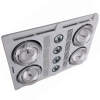 Profile Plus 4 Heat Bathroom Heater White