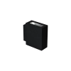 Unios Lighting Moonstone Black Exterior Wall Light