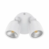 Domus Muro Eco Double Floodlight 20watt CCT - White Twin (No Sensor) 25075