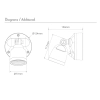 Domus Muro Eco Single Floodlight 10watt CCT - Dimensions