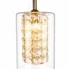 Myrtle 1LT Pendant Gold Clear / Crystal AP-1227-1- GLD - close up 
