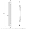 Telbix Lighting Norse Floor Lamp Dimensions
