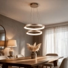 Novara 2 Ring Pendant 90w CCT - champagne - lifestyle