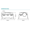 Martec Phoenix Min 3in1 Bathroom Heater - Dimensions
