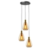 Ailia Imports Premier 3LT Cord Drop Pendant Amber
