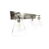 Ailia Imports Quest 3 Light wall Light - Satin Chrome