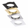 Eglo Roystar Square Face Plates - White, Black, Brass, Chrome