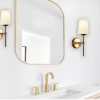 Kinbury wall light Satin Brass - lifestyle