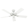 Hunter Fans Savoy 52" Ceiling Fan White with White Blades