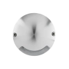 Havit Lighting Dome Recessed One Way Deck Light Silver Warm White Top View