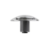 Havit Lighting Dome Recessed One Way Deck Light Silver Warm White Front View