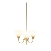 Benson 3 Light Pendant Satin Brass F/Up 1001583