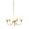 Benson 5 Light Pendant Satin Brass F/Up 1001584