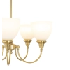 Benson 5 Light Pendant Satin Brass F/Up 1001584 - close up
