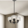 Moreno II 3LT Pendant - Black E14 - lifestyle