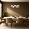 Moreno II 5LT Pendant - Aged Gold E14 - lifestyle