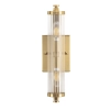 Rockford 2 Light Wall Light Satin Brass 1001588 - front